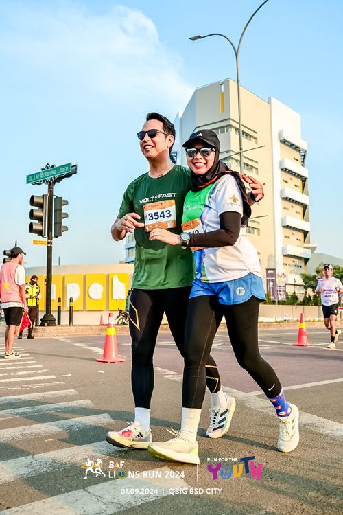Race photo from BAF LIONS RUN 2024