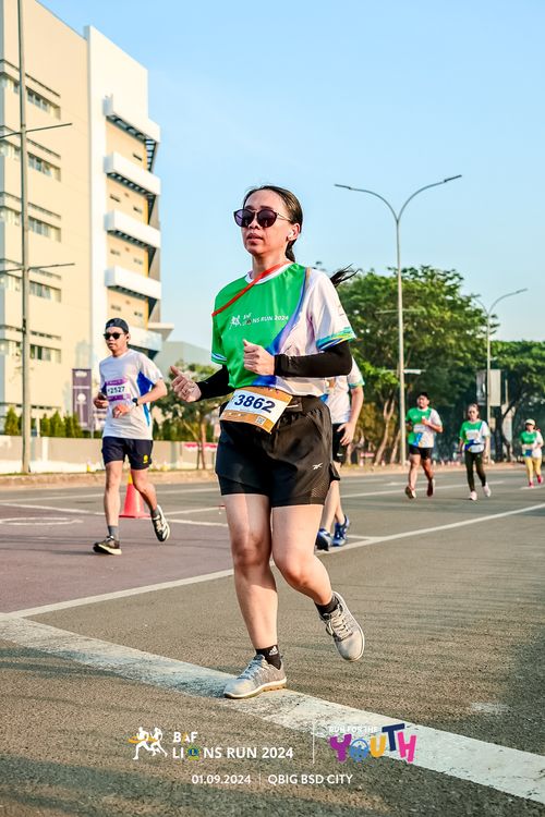 Race photo from BAF LIONS RUN 2024