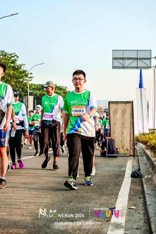 Race photo from BAF LIONS RUN 2024