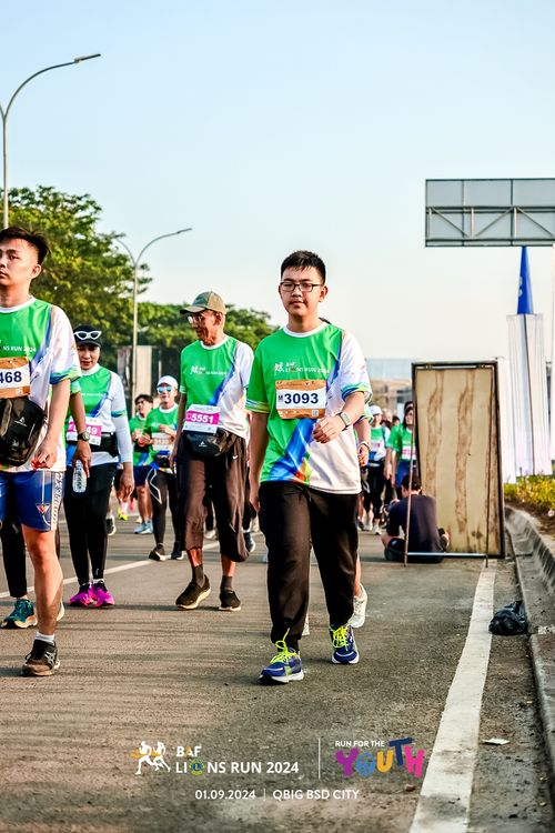 Race photo from BAF LIONS RUN 2024