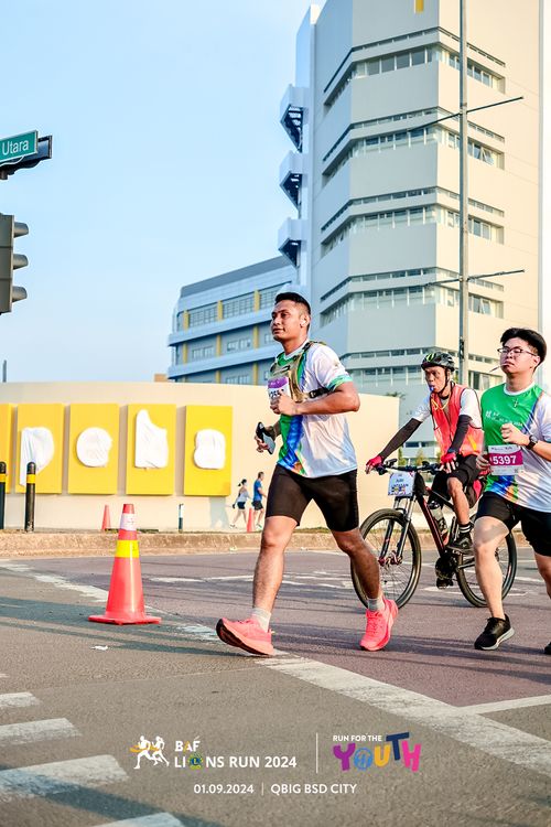 Race photo from BAF LIONS RUN 2024