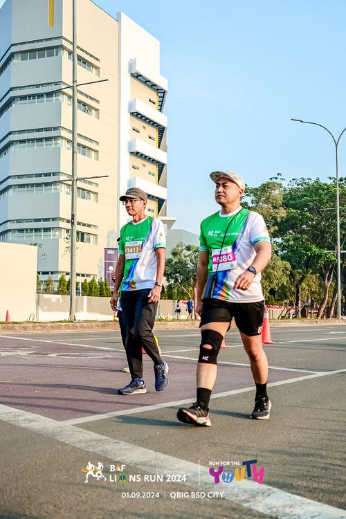 Race photo from BAF LIONS RUN 2024