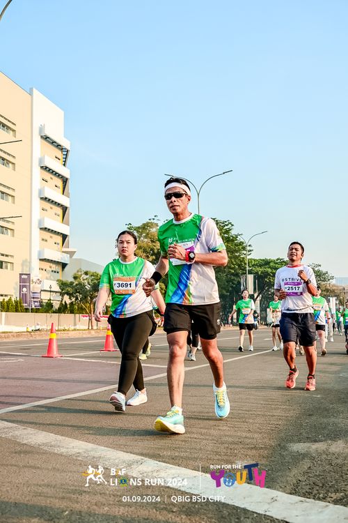 Race photo from BAF LIONS RUN 2024