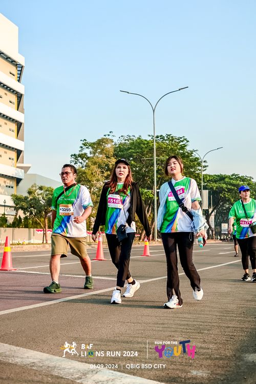 Race photo from BAF LIONS RUN 2024