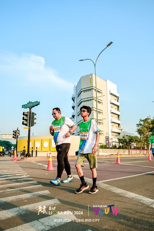 Race photo from BAF LIONS RUN 2024
