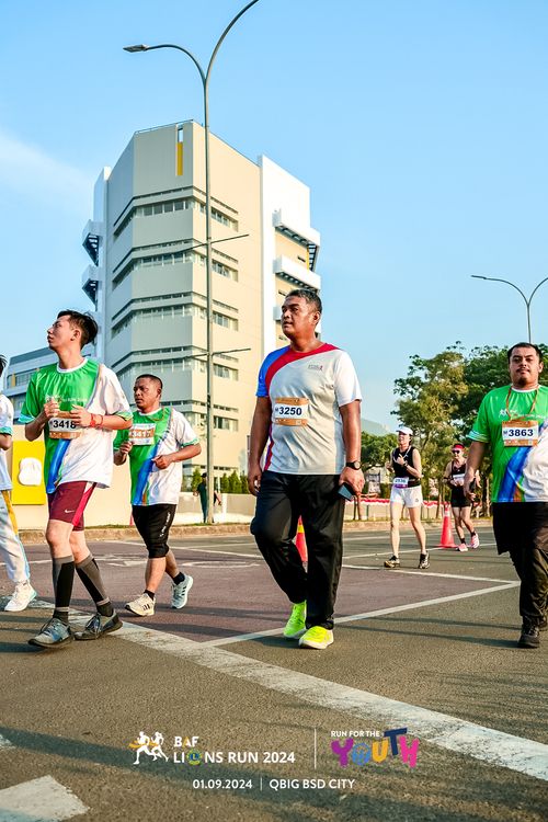 Race photo from BAF LIONS RUN 2024