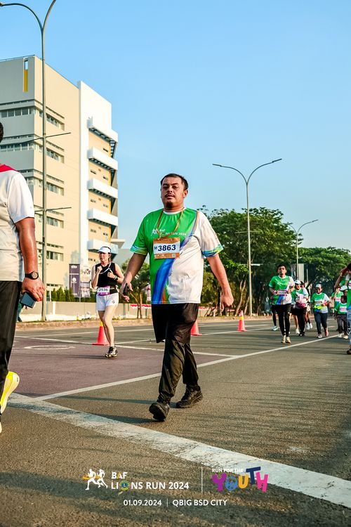 Race photo from BAF LIONS RUN 2024