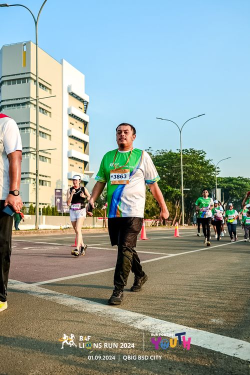 Race photo from BAF LIONS RUN 2024