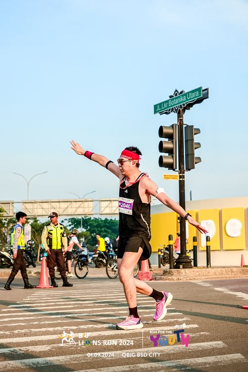 Race photo from BAF LIONS RUN 2024