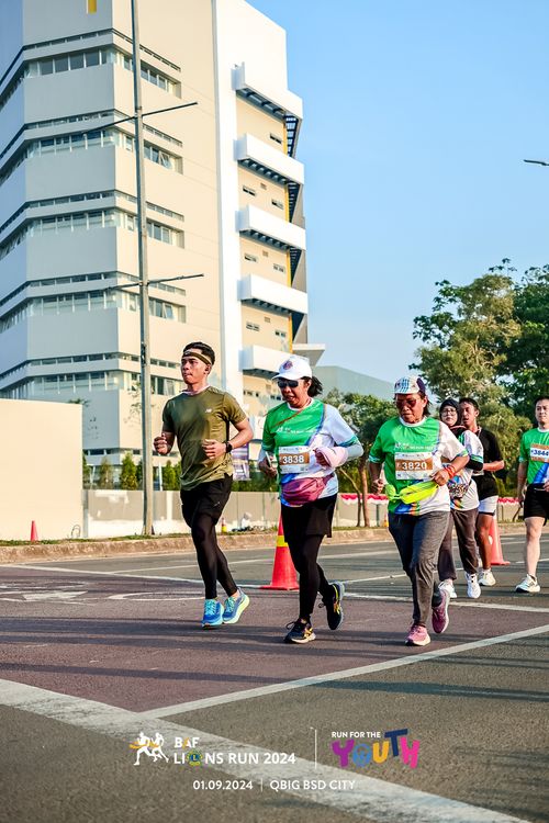 Race photo from BAF LIONS RUN 2024