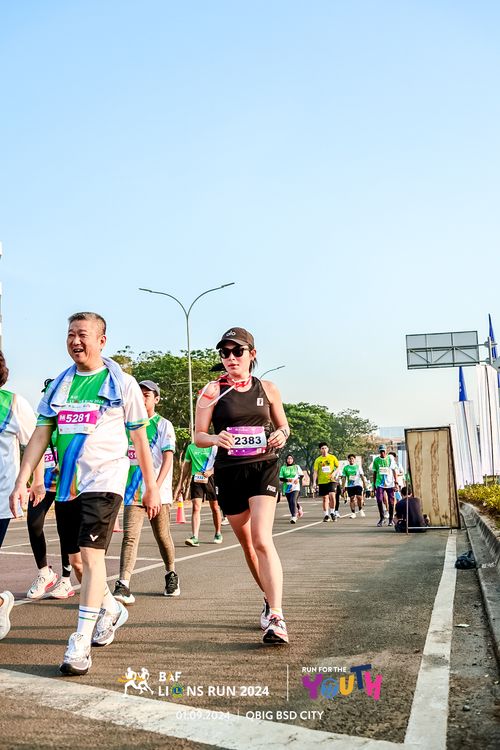 Race photo from BAF LIONS RUN 2024