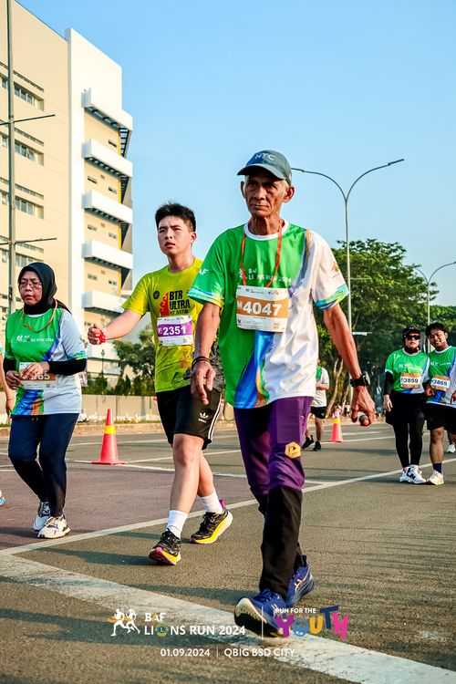 Race photo from BAF LIONS RUN 2024