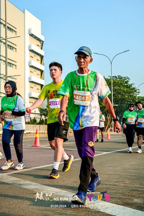 Race photo from BAF LIONS RUN 2024