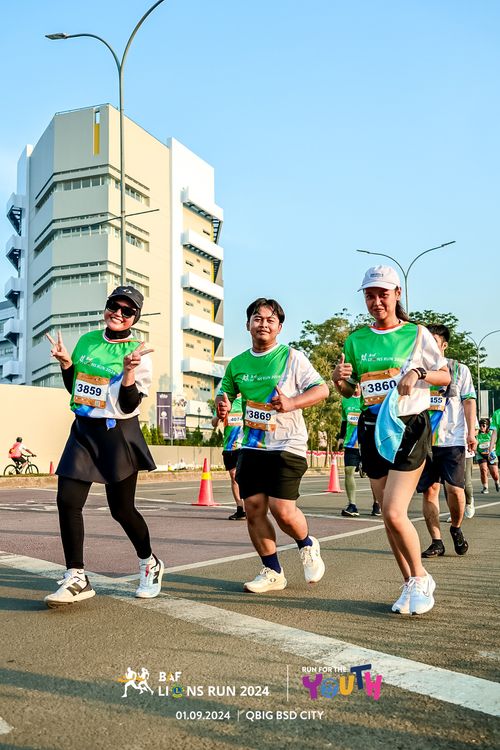 Race photo from BAF LIONS RUN 2024
