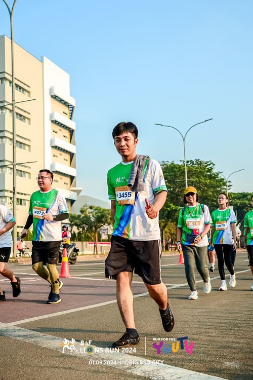 Race photo from BAF LIONS RUN 2024