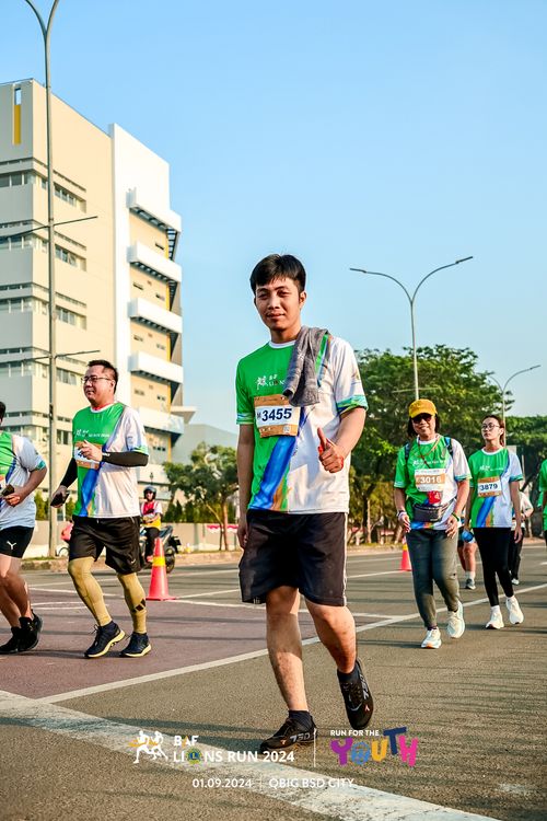 Race photo from BAF LIONS RUN 2024