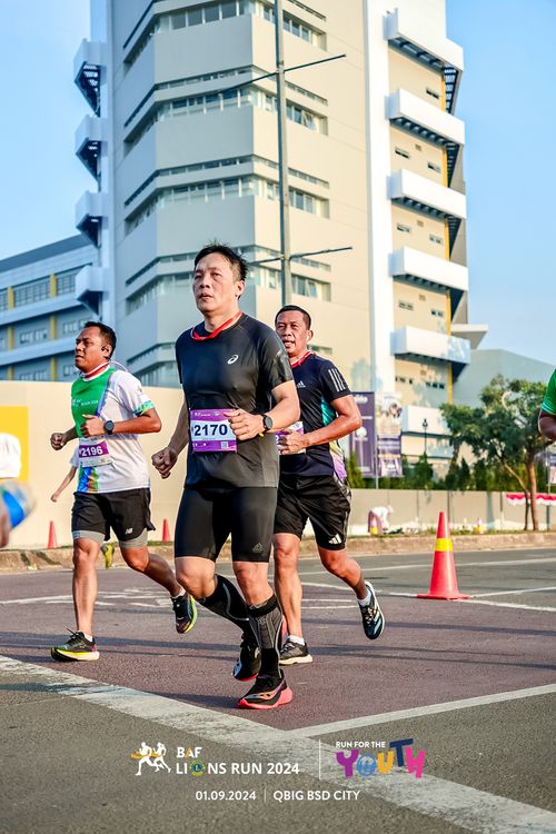 Race photo from BAF LIONS RUN 2024