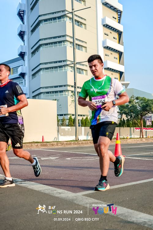 Race photo from BAF LIONS RUN 2024