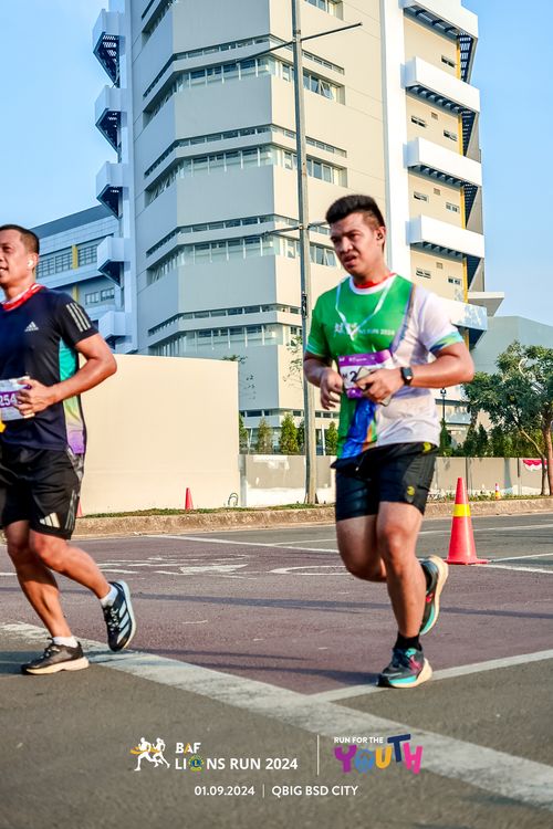 Race photo from BAF LIONS RUN 2024