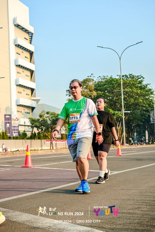 Race photo from BAF LIONS RUN 2024