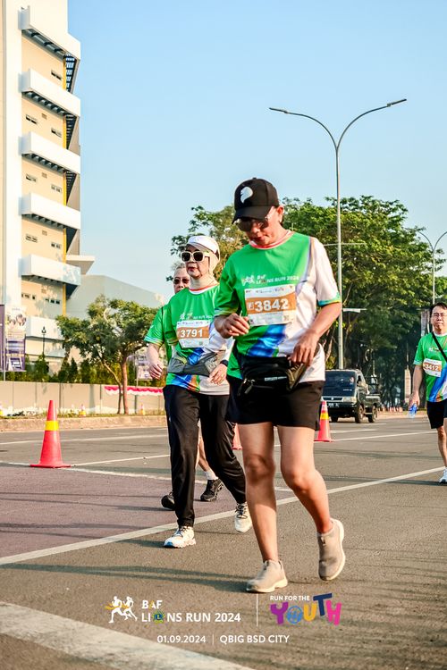 Race photo from BAF LIONS RUN 2024