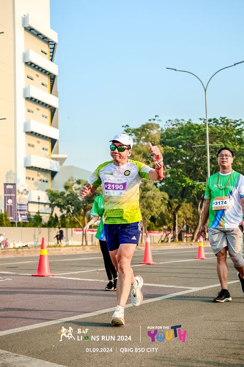 Race photo from BAF LIONS RUN 2024