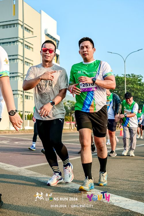 Race photo from BAF LIONS RUN 2024