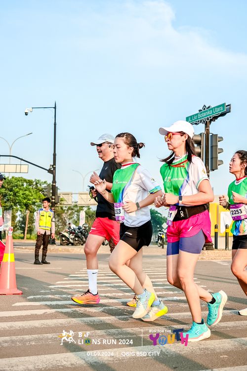 Race photo from BAF LIONS RUN 2024