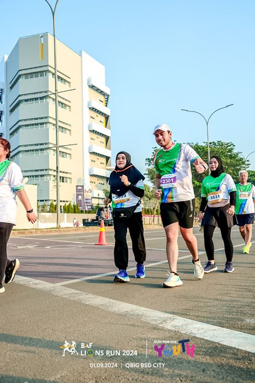 Race photo from BAF LIONS RUN 2024