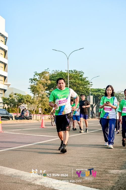 Race photo from BAF LIONS RUN 2024