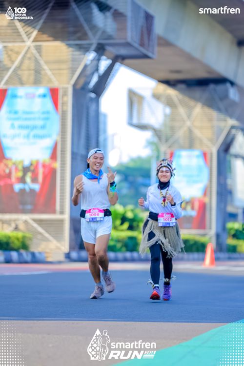Race photo from Smartfren Run 2025 