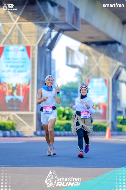 Race photo from Smartfren Run 2025 