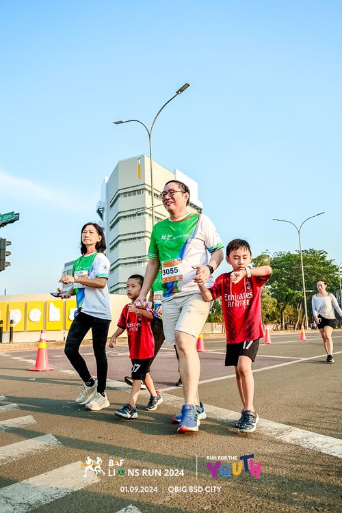 Race photo from BAF LIONS RUN 2024