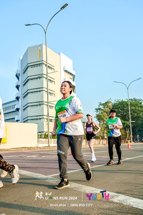 Race photo from BAF LIONS RUN 2024