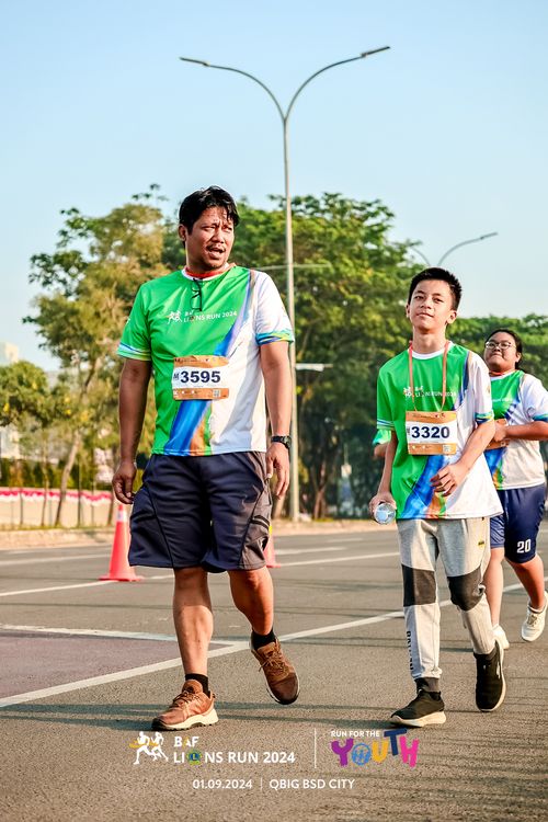 Race photo from BAF LIONS RUN 2024