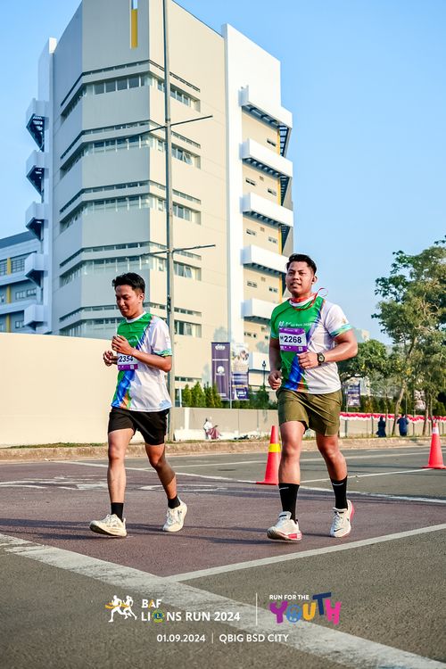 Race photo from BAF LIONS RUN 2024