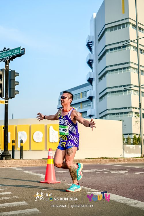 Race photo from BAF LIONS RUN 2024