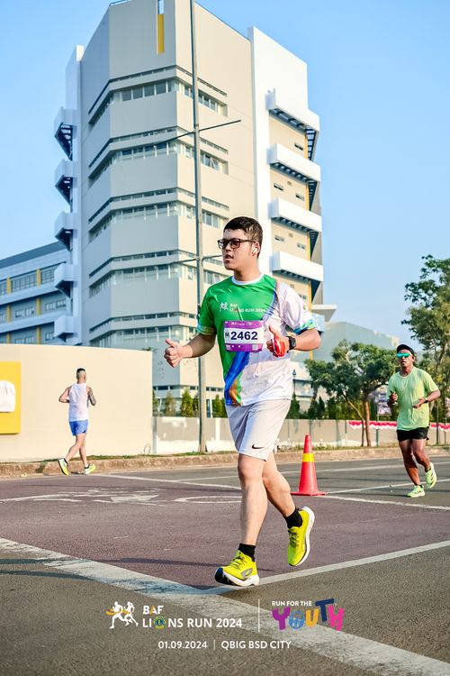 Race photo from BAF LIONS RUN 2024