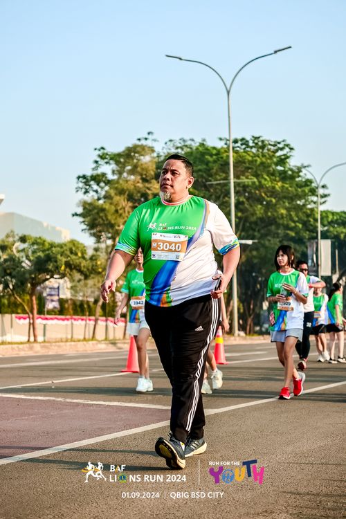 Race photo from BAF LIONS RUN 2024
