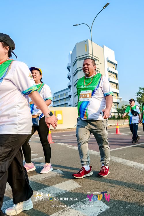 Race photo from BAF LIONS RUN 2024