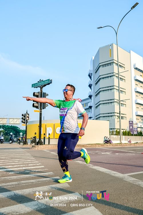 Race photo from BAF LIONS RUN 2024