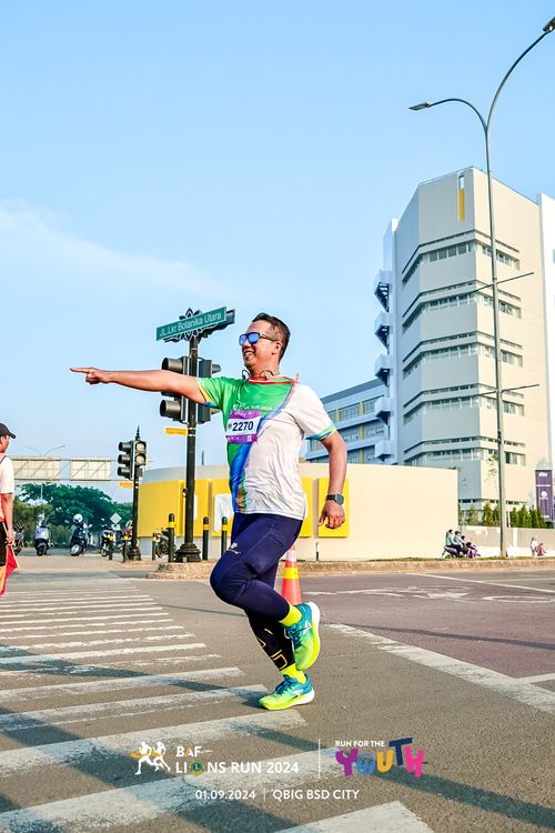 Race photo from BAF LIONS RUN 2024