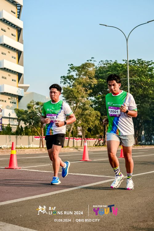 Race photo from BAF LIONS RUN 2024
