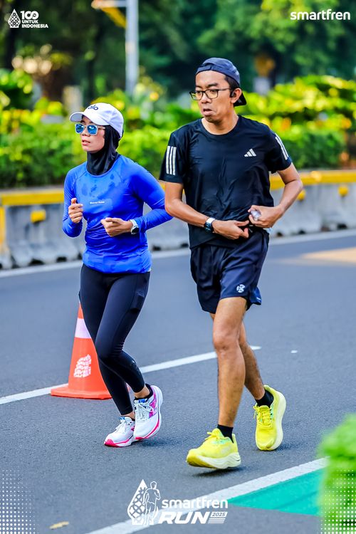 Race photo from Smartfren Run 2025 