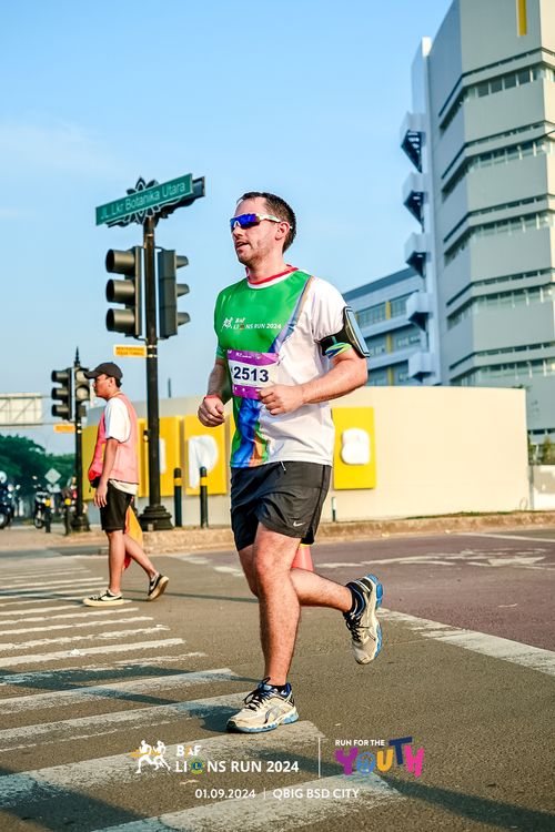 Race photo from BAF LIONS RUN 2024