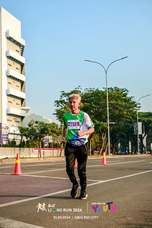 Race photo from BAF LIONS RUN 2024