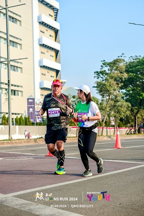 Race photo from BAF LIONS RUN 2024