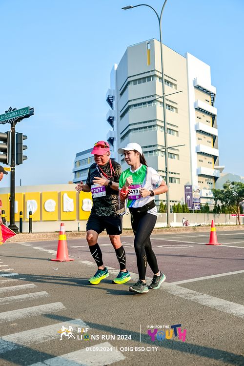 Race photo from BAF LIONS RUN 2024
