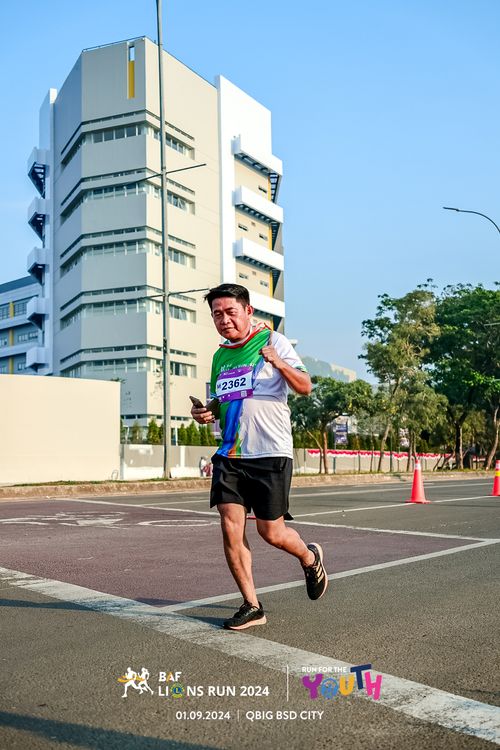 Race photo from BAF LIONS RUN 2024