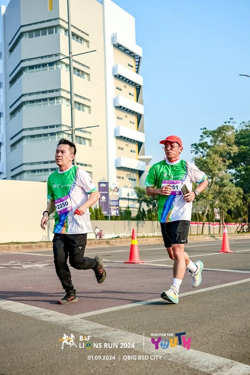 Race photo from BAF LIONS RUN 2024